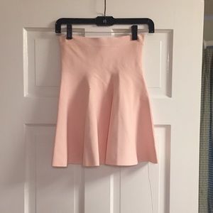Never worn BCBG light pink fit and flare skirt!